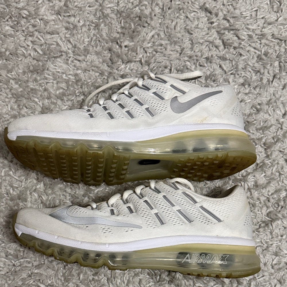 Nike Air Max White and Gray Sneakers